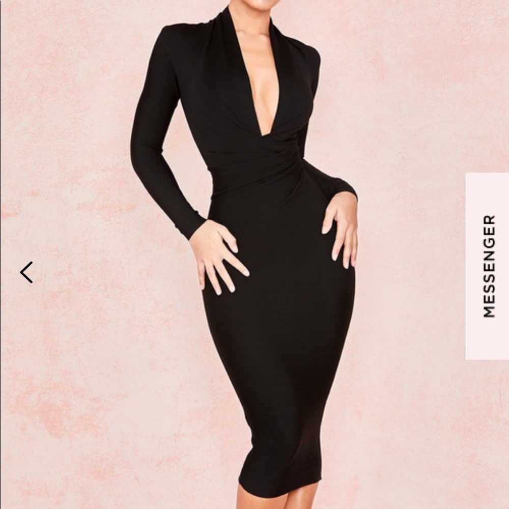 HouseofCB black Francesca bandage dress!